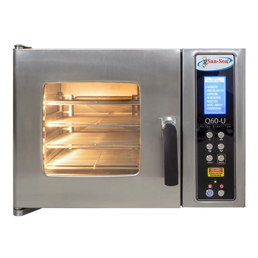 Horno Combinado Electrico 2 Resistencias, 3000W, 127V San-Son Q60-U