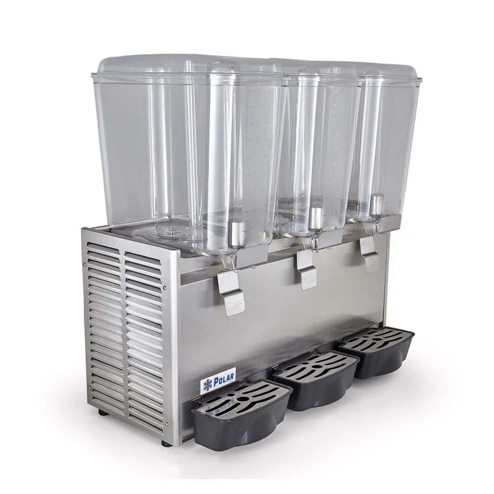Despachador de Bebidas 3 Tazones de 18L c/u Polar DB-18X3