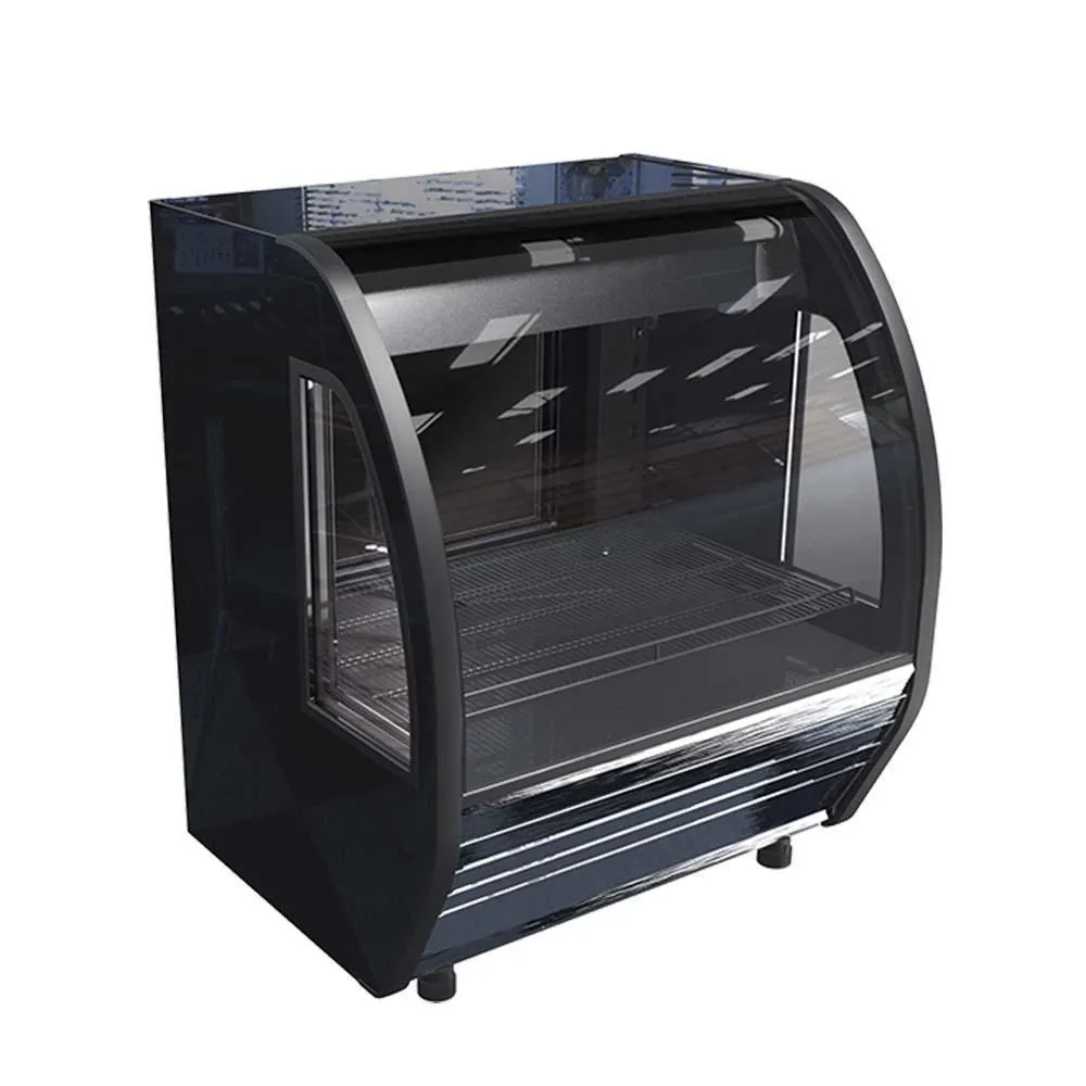 Vitrina Cremera Negra Luz Led 8 Pies (1017980) Imbera BHS10