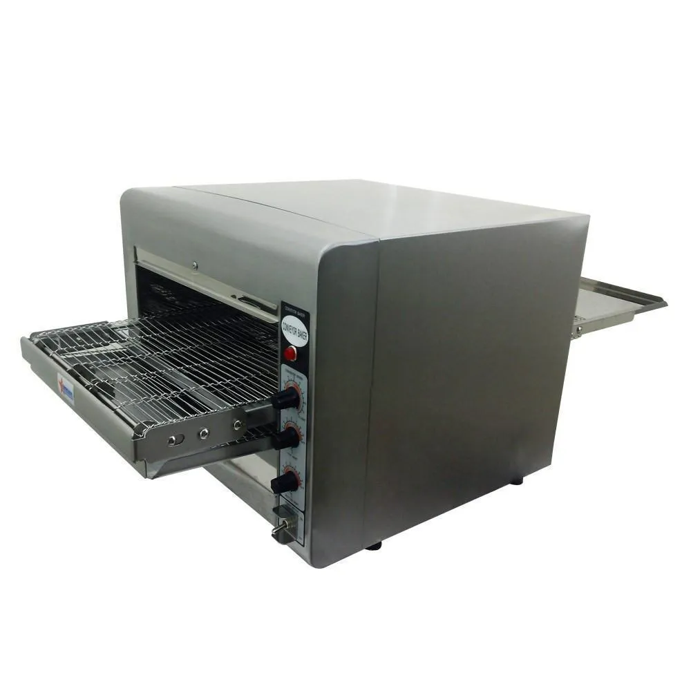 Horno Electrico de Banda para Pizzas de 9", 12", 14" 220V (ITEM 11387) Omcan CE-TW-0356