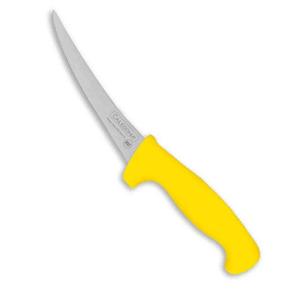Cuchillo Deshuesador Curvos 6" Amarillo Caledonia CADEC-6A