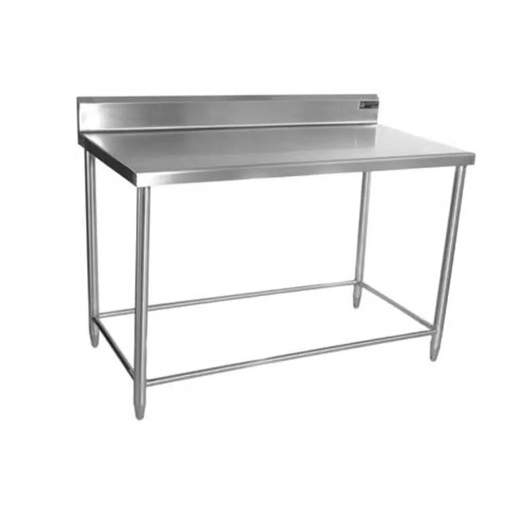 Mesa Con Respaldo Sin Entrepaño Acero Inoxidable 210 Cm Ferro 15421103