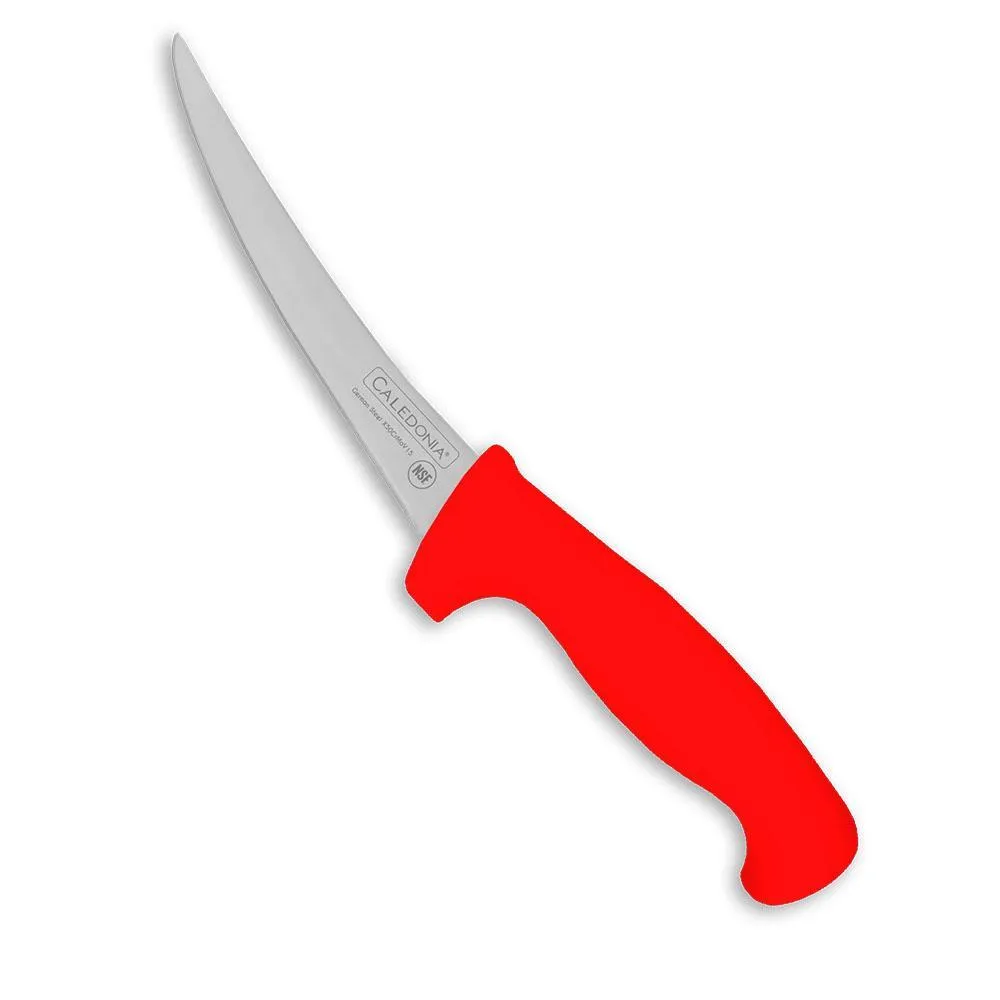Cuchillo Deshuesador Curvos 6" Rojo Caledonia CADEC-6R