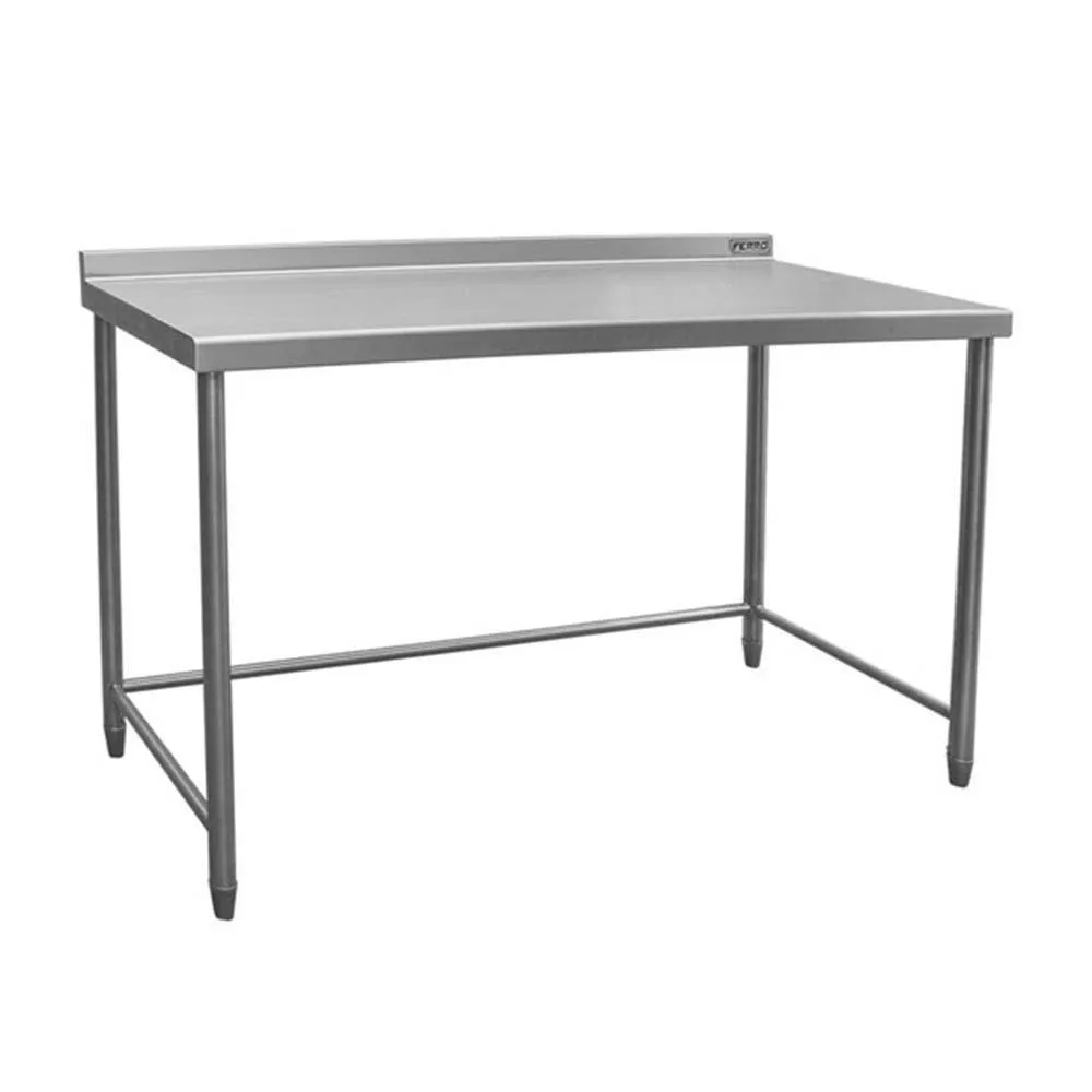 Mesa Respaldo Sin Entrepaño Acero Inoxidable 183 Cm Ferro 15421109