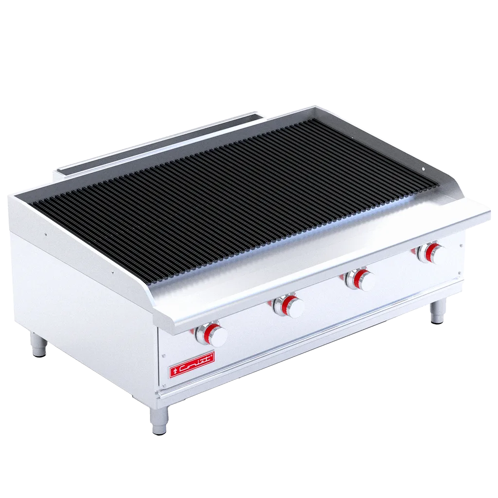 Asador a Gas 4 Quemadores, 4 Parrillas Reversibles Coriat ACV-4 MASTER DE MESA