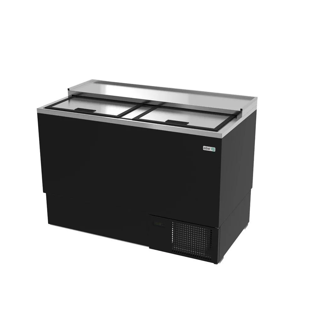 Glass Froster Vinil Negro 2 Puertas 231 Tarros (10 oz.) Asber AGF-50 HC
