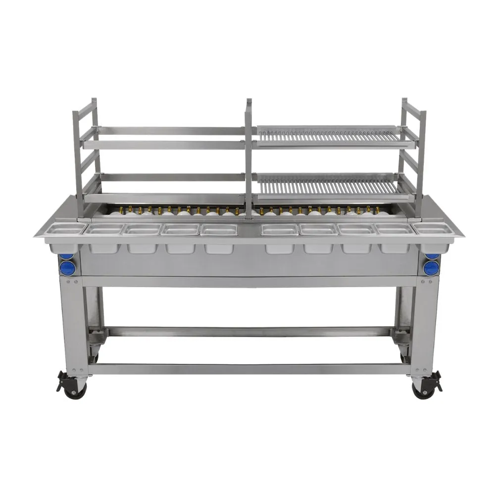 Parrilla Abierta Acero Inoxidable 170Cm San-Son ROBATA