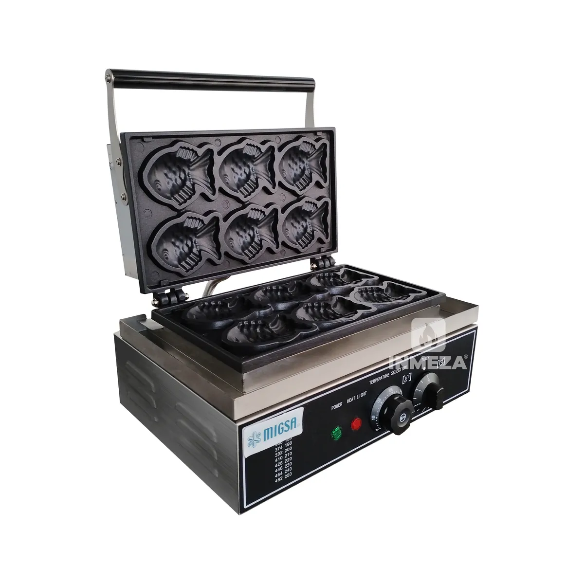Waflera En Forma De Mini Taiyaky 1,600W 110V Migsa WKM-6