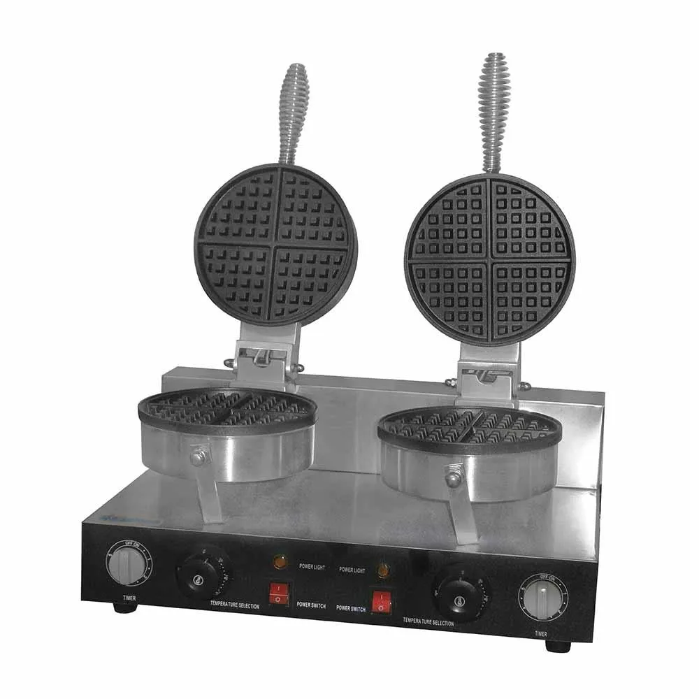 Waflera Tipo Americana Doble 1,200W 120V Migsa UWB-2