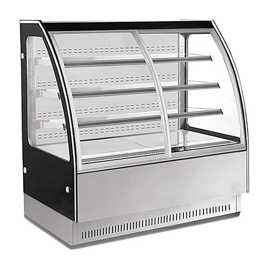 Vitrina Exhibidora Tipo Mural Con 2 Puertas Curvas Deslizables Frontales 447 L 650W 110V Migsa GN-1500Y3