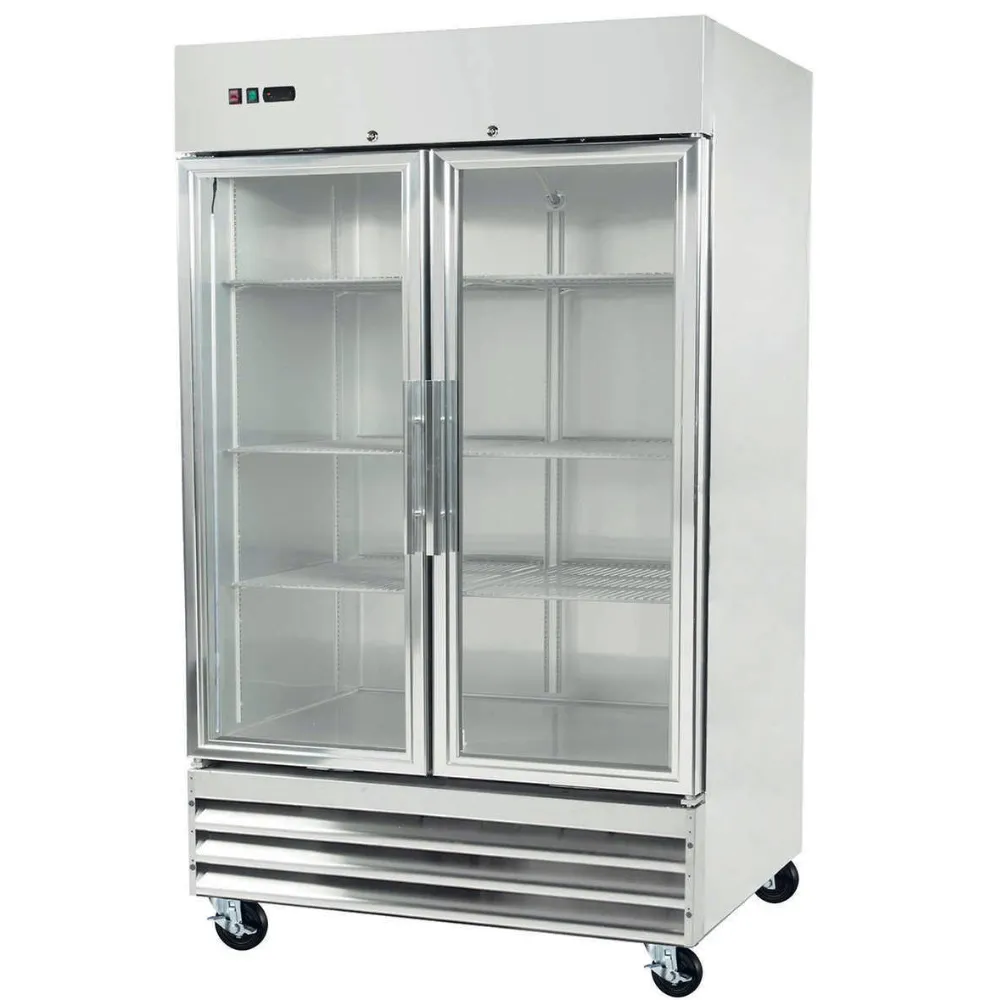 Congelador Vertical 2 Puertas Cristal Acero Inox 899.5L Torrey CVCA-47UI