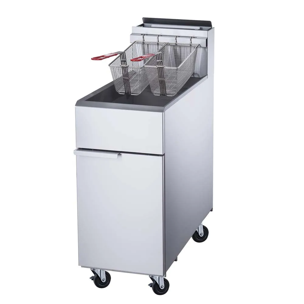 Freidora Gas Lp 4 Quemadores 22 L Migsa MGEF-4-MG-LP