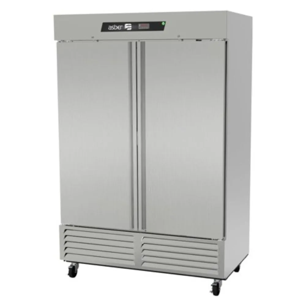 Refrigerador Vertical 2 Puertas Acero Inox 49 Pies Asber ARR-49-H HC