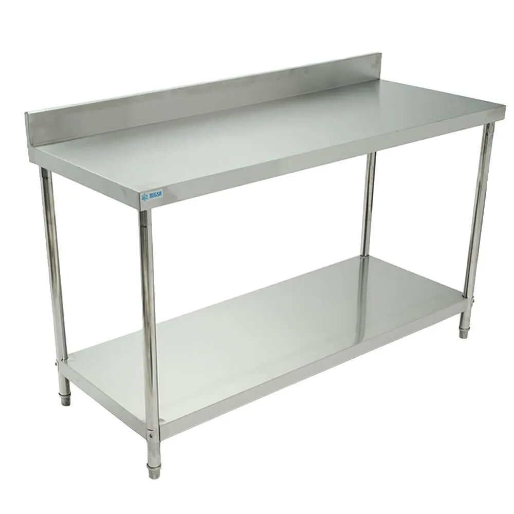 Mesa De Trabajo De Pared Entrepaño Inferior 1.50 Mt Migsa BN-W04/150