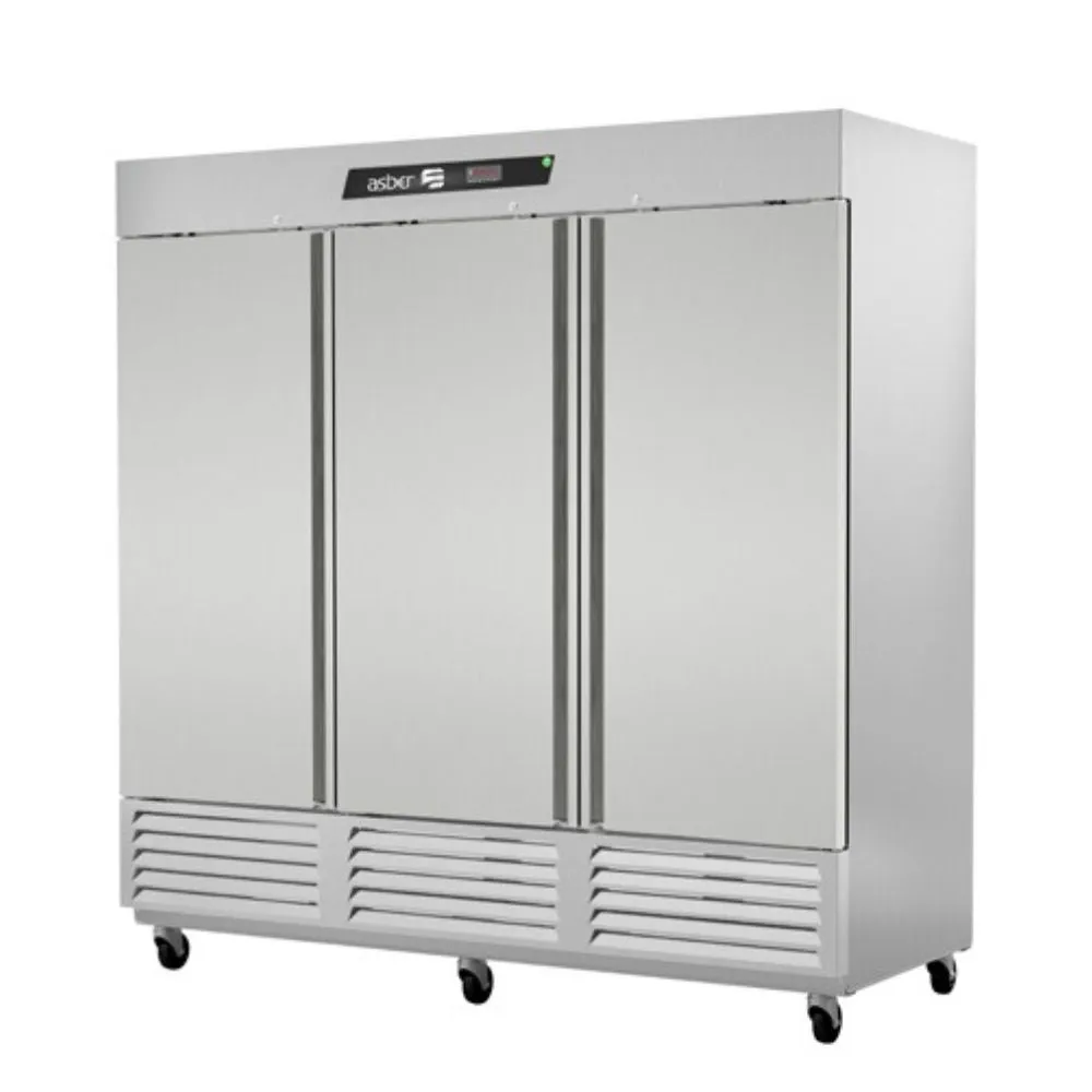 Refrigerador Vertical 3 Puertas Acero Inox 72 Pies Asber ARR-72-H HC